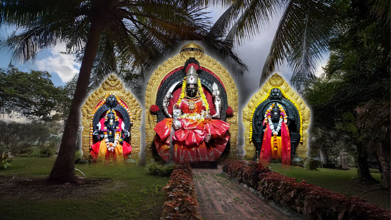 Shri Kariyamma Devi Devasthana and temple garden